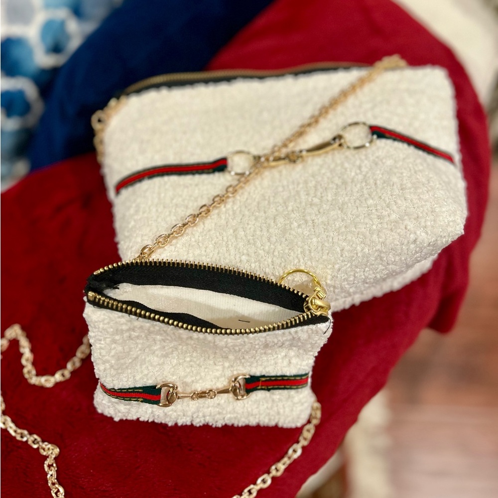 NWOT Taduloo White Textured Women Bag Set